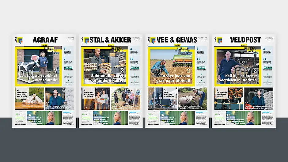 De covers van onze regionale vakbladen